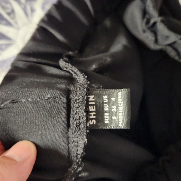 Shein Black Pants Wide Leg, sz S - Picture 5 of 7